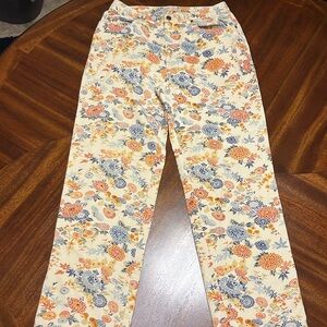 Floral KATE HILL Size 6 Casual Pants